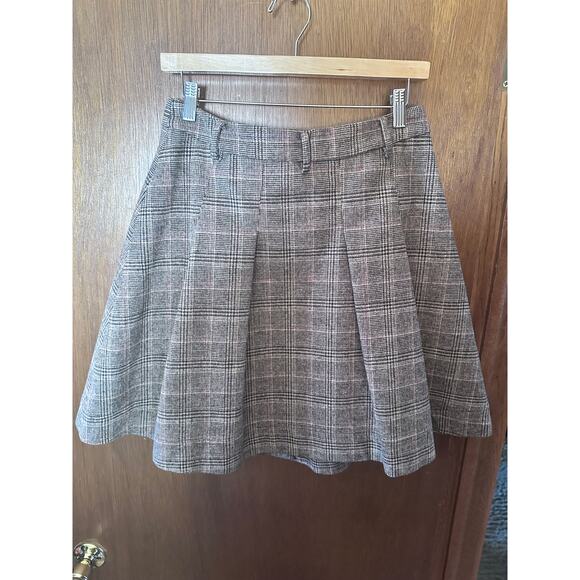 VINTAGE ARTKA WOOL BLEND TWEED SKIRT W/POCKETS; SIZE MED - Picture 3 of 3